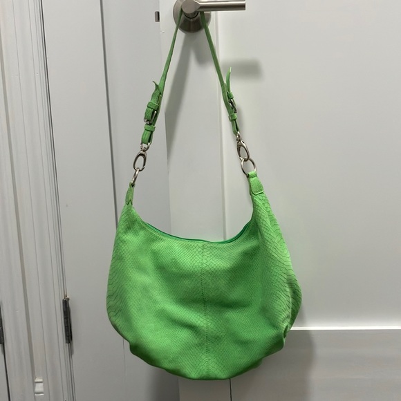 Y2K Vintage Bergē Snakeskin Pattern Leather Purse - Picture 3 of 14